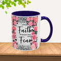 Colorful Floral Faith Mugs - Inspirational Coffee Cups for Home & Gifts - GULLYDESIGN
