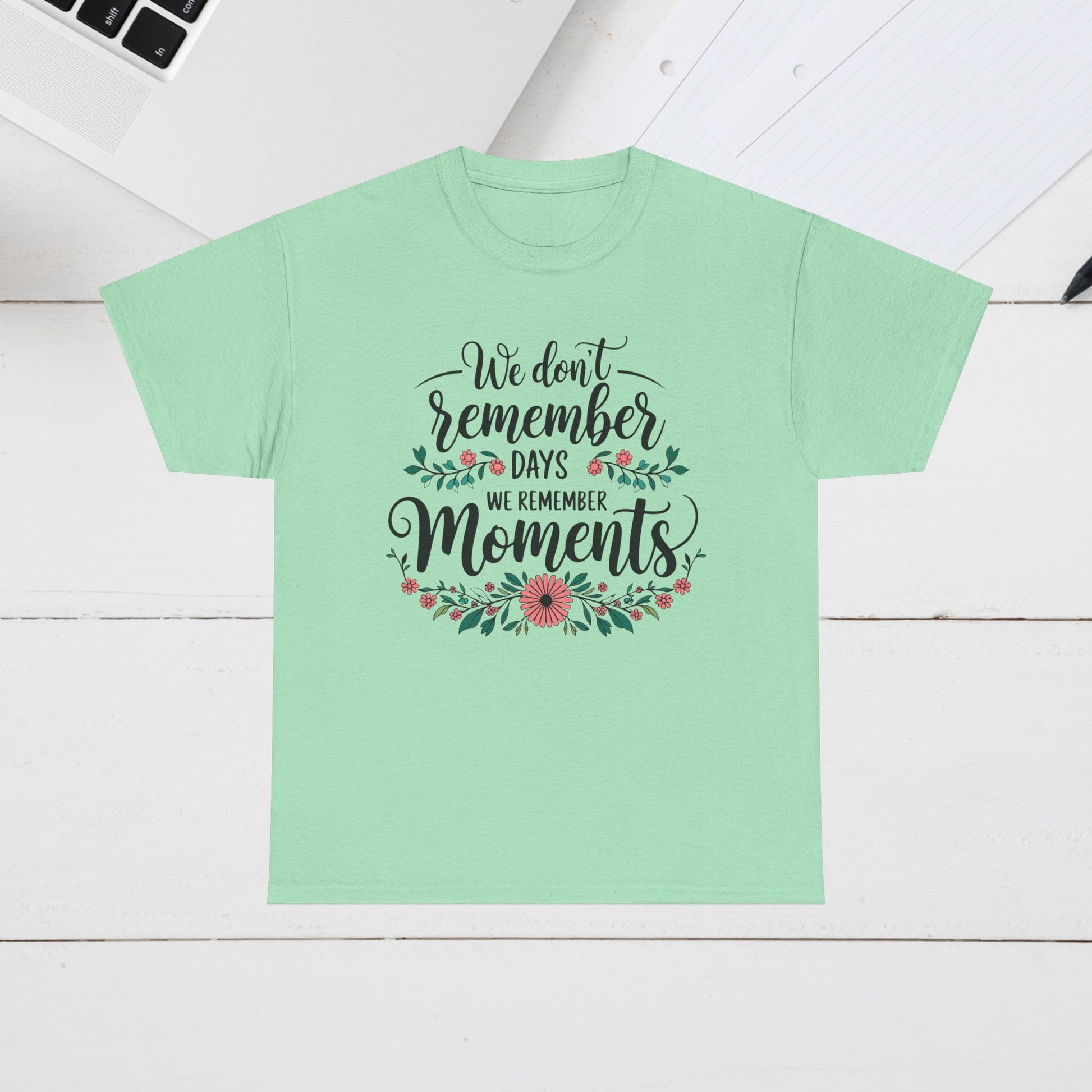 Moments Remembrance Unisex Heavy Cotton Tee - Inspirational Graphic Shirt - GULLYDESIGN