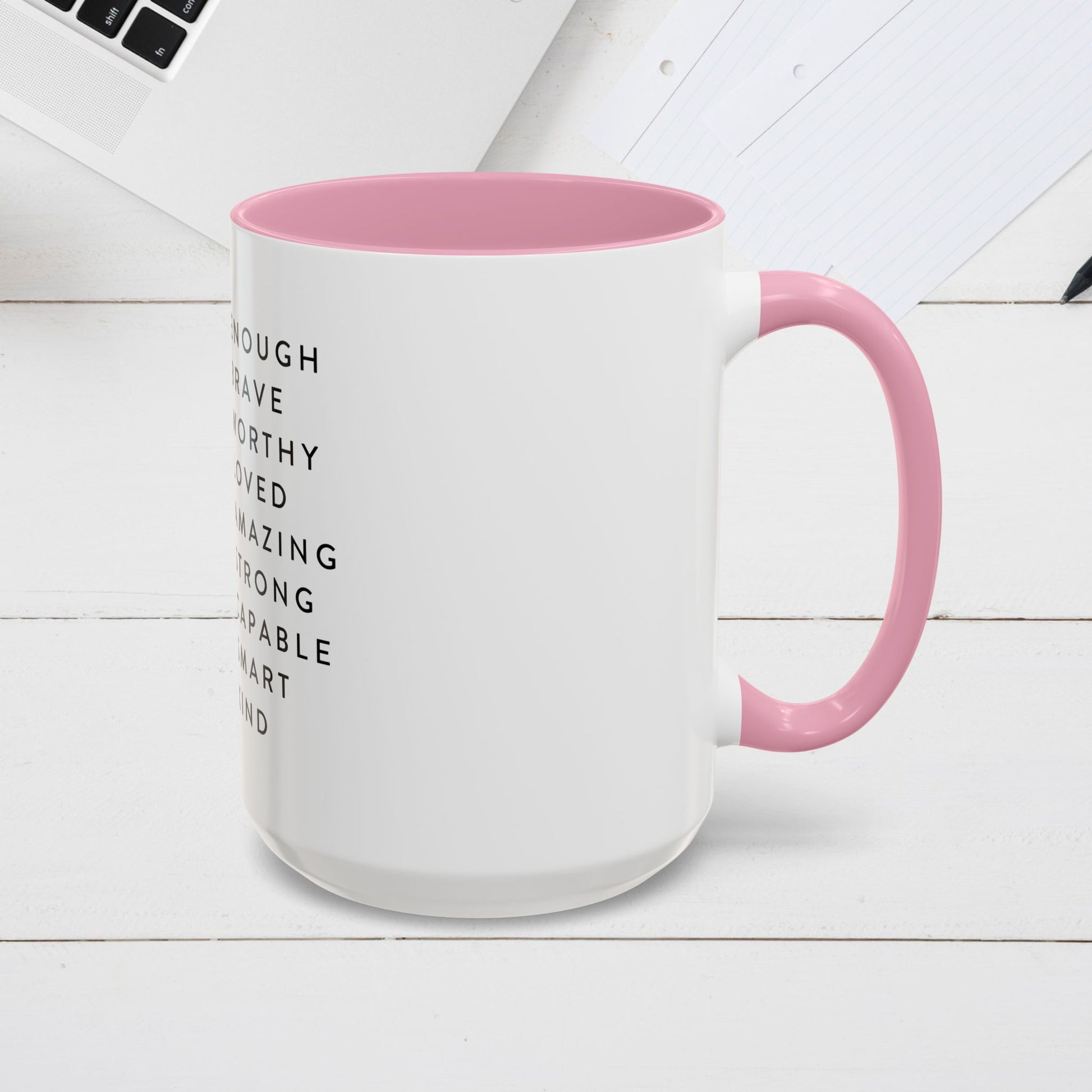 Inspirational Colorful Mug - Empowering Affirmations for Coffee Lovers - GULLYDESIGN
