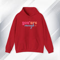 Inspirational Unisex Hoodie - 'You Are Enough' Motivational Sweatshirt for Self-Love & Positivity - GULLYDESIGN