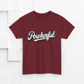 Unisex Heavy Cotton Tee - 'Powerful' Graphic Tee for Empowerment and Self-Expression - GULLYDESIGN