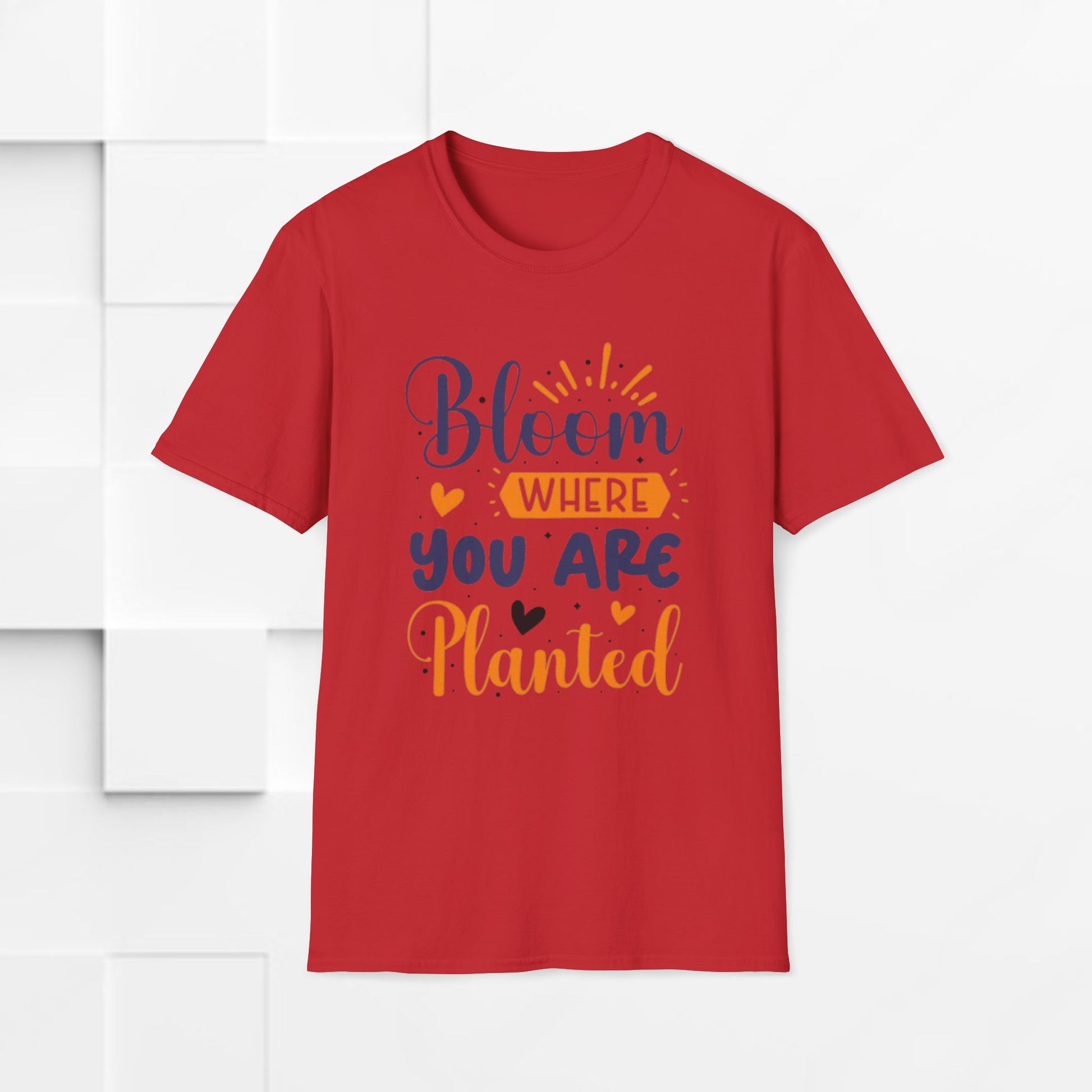 Inspirational Bloom T-Shirt - "Bloom Where You Are Planted" - GULLYDESIGN