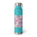 Inspirational Copper Insulated Water Bottle - 22oz - Motivational Quotes & Colorful Design - GULLYDESIGN