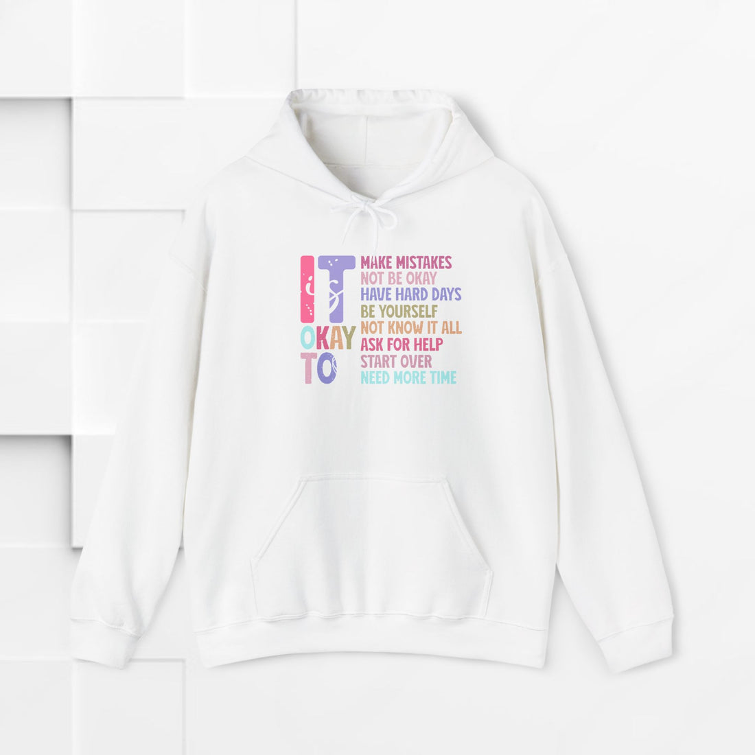 Motivational Hoodie - It's Okay to Make Mistakes - Unisex Heavy Blend™