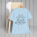 Inspirational Unisex Heavy Cotton Tee - 'Be The Light' Matthew 5:14 - GULLYDESIGN