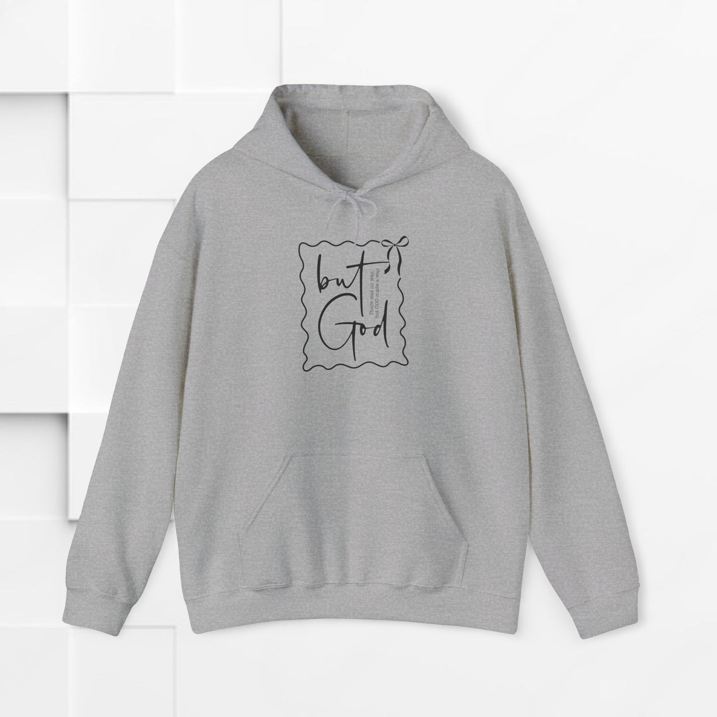 Inspirational Unisex Heavy Blend Hoodie - "but God" Design