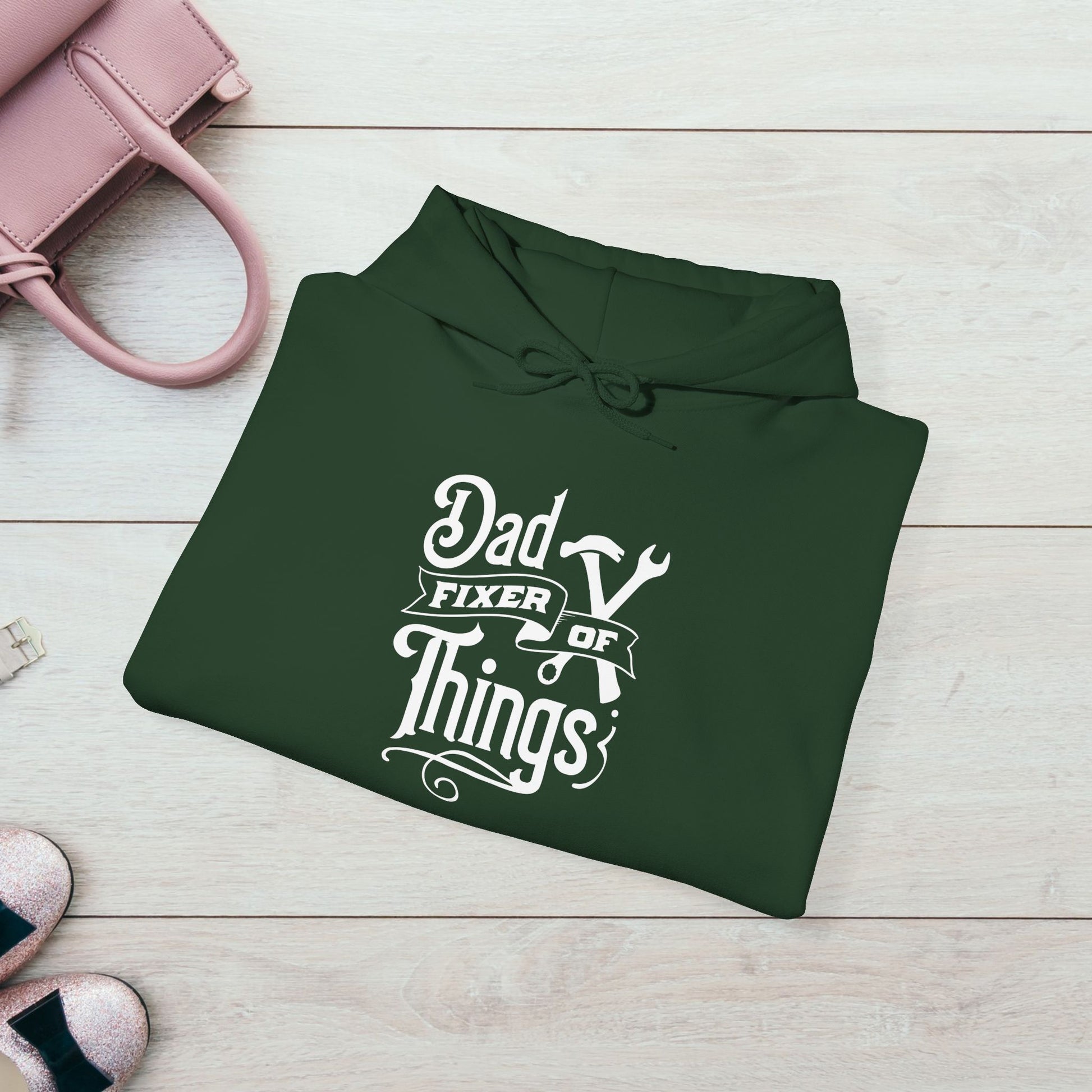 Dad Fixer Of Things Hooded Sweatshirt  - Unisex Heavy Blend™ - GULLYDESIGN