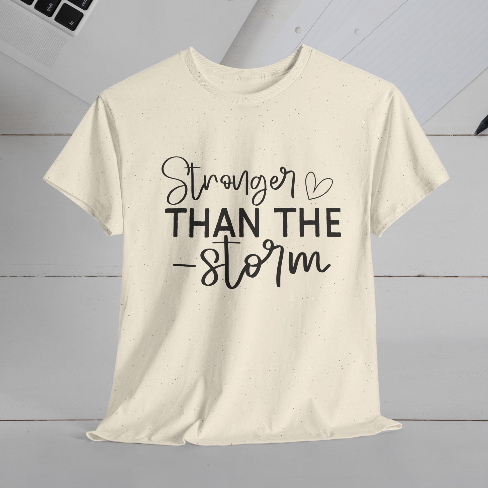 Stronger Than The Storm Unisex Heavy Cotton Tee - GULLYDESIGN