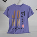 Personalized Unisex Heavy Cotton Tee - Custom Name & Age Design - GULLYDESIGN