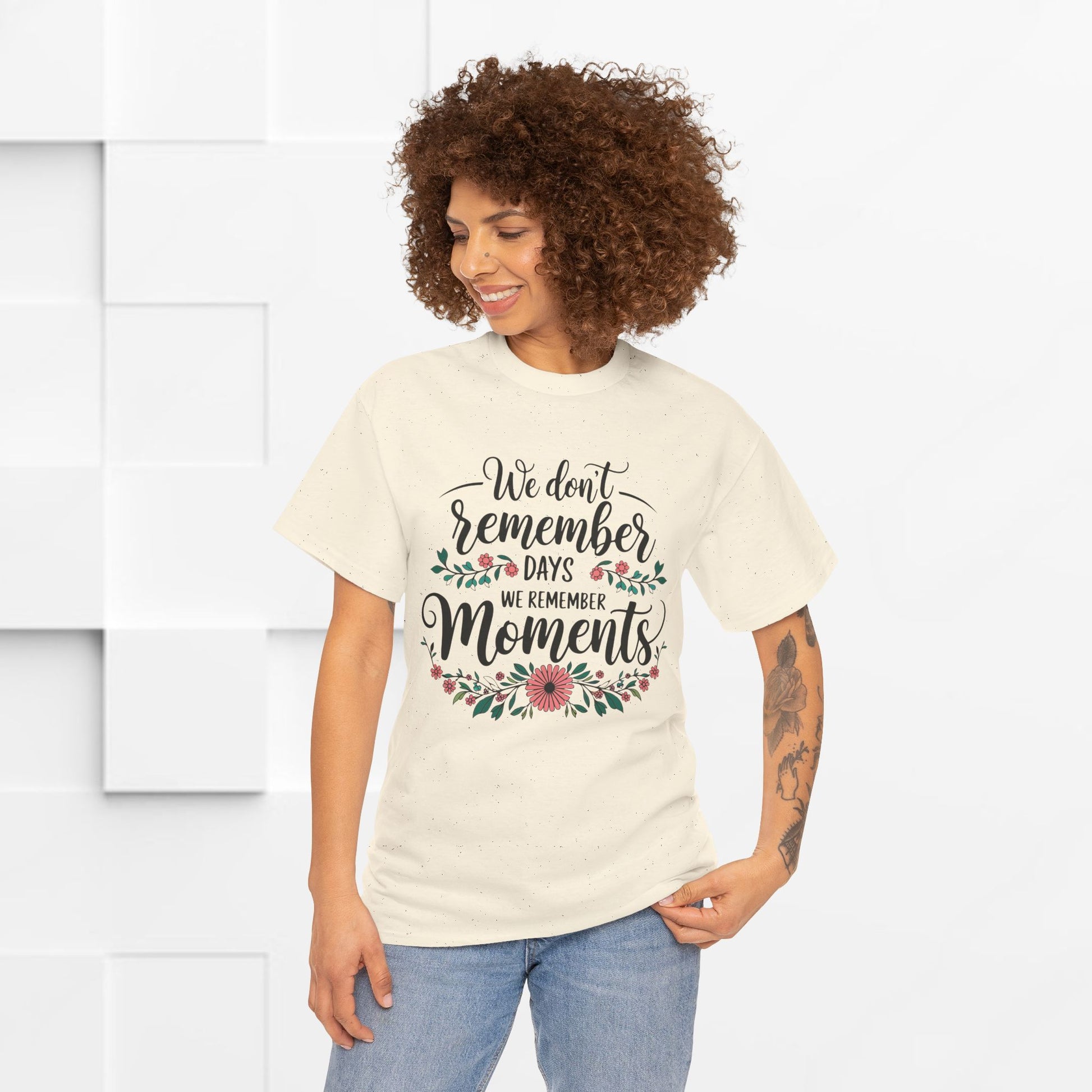 Moments Remembrance Unisex Heavy Cotton Tee - Inspirational Graphic Shirt - GULLYDESIGN