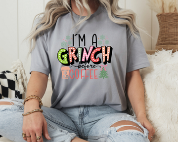 I’m a Grinch Before Coffee Christmas T-Shirt
