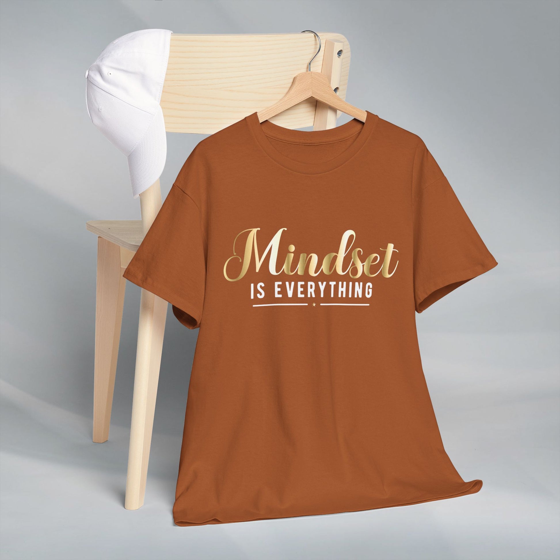 Mindset Unisex Heavy Cotton Tee - Inspirational T-Shirt for Positive Thinking - GULLYDESIGN