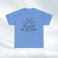 Inspirational Unisex Heavy Cotton Tee - 'Be The Light' Matthew 5:14 - GULLYDESIGN