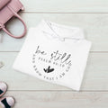Inspirational Hoodie - Be Still Psalm 46:10 Heavy Blend Sweatshirt - GULLYDESIGN