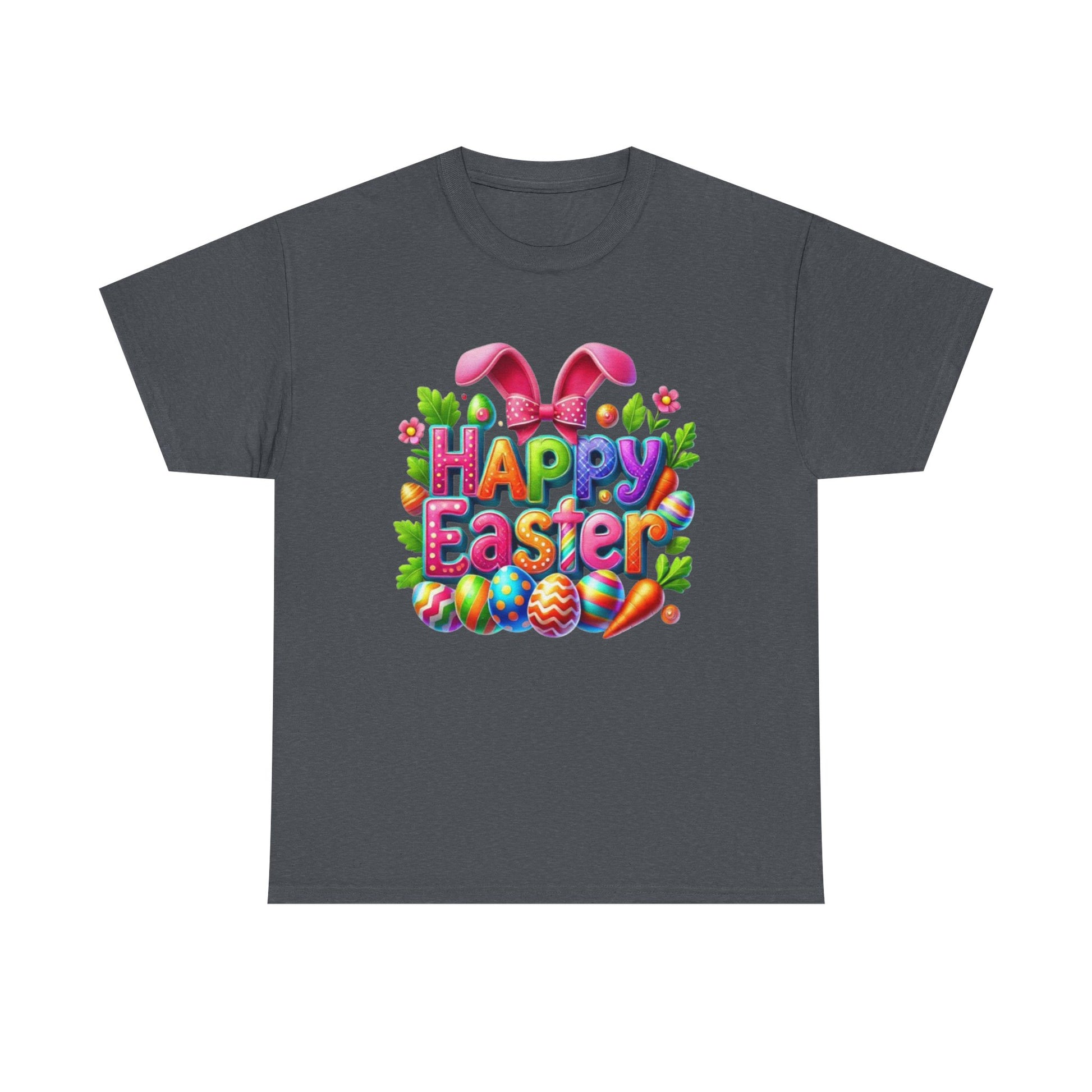 Happy Easter Unisex Heavy Cotton Tee - Fun & Festive Spring Shirt - GULLYDESIGN