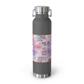 Inspirational Copper Insulated Water Bottle - 22oz - Motivational Quotes & Colorful Design - GULLYDESIGN
