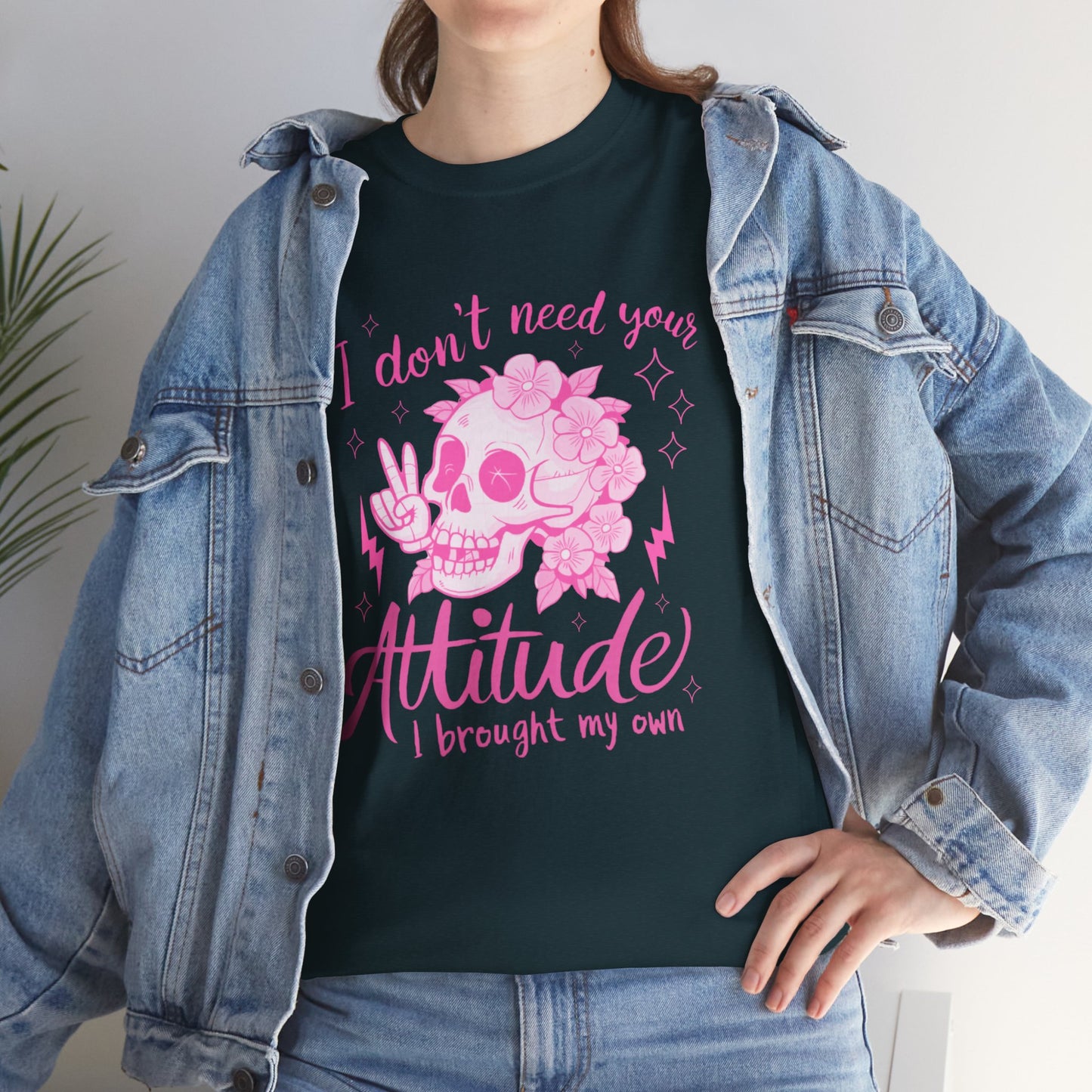 Unisex Heavy Cotton Tee - 'I Don't Need Your Attitude, I Brought My Own'