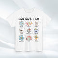 God Says I Am Unisex Heavy Cotton Tee - Inspirational Graphic T-Shirt - GULLYDESIGN