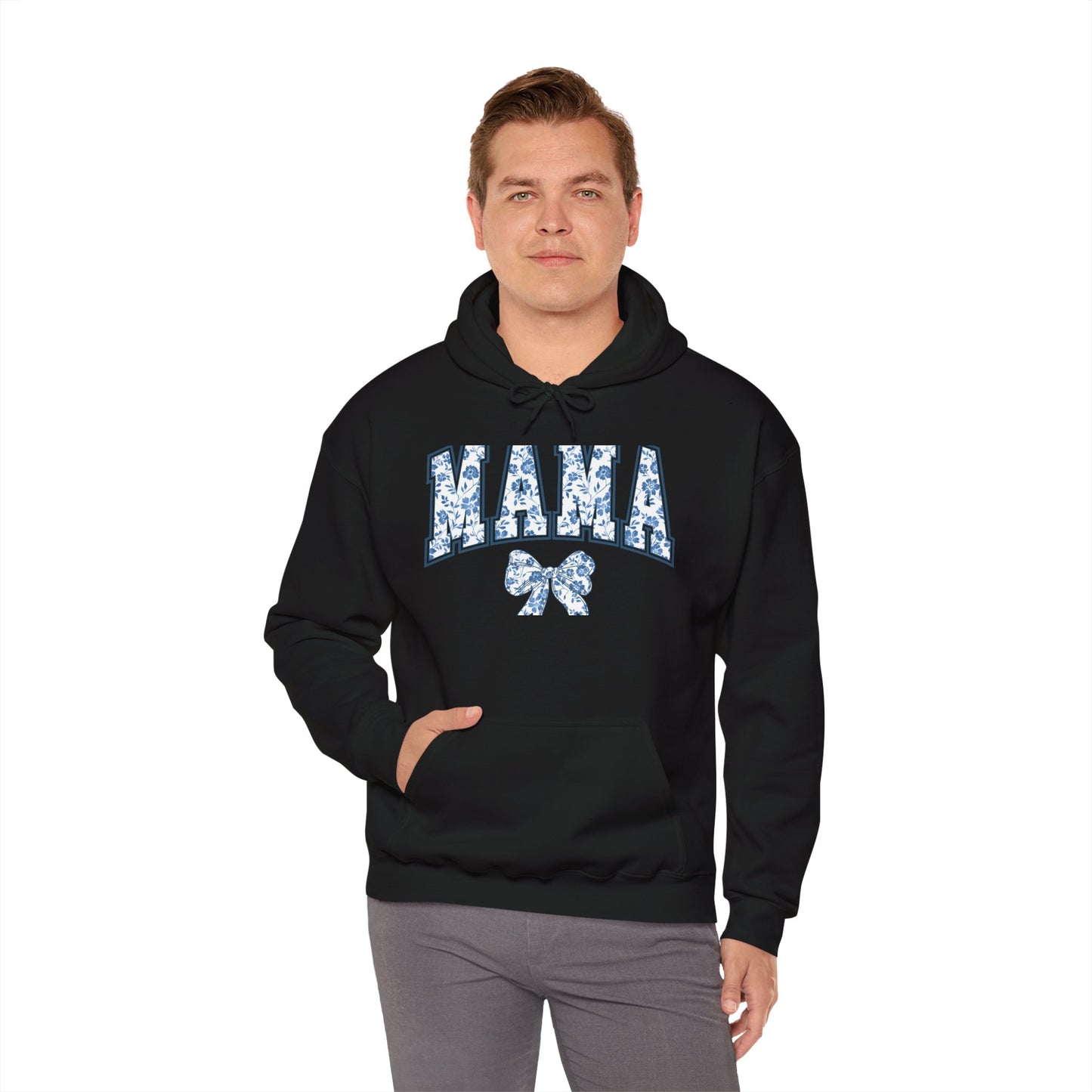 Floral Mama Hoodie - Comfortable Unisex Heavy Blend Sweatshirt for Moms