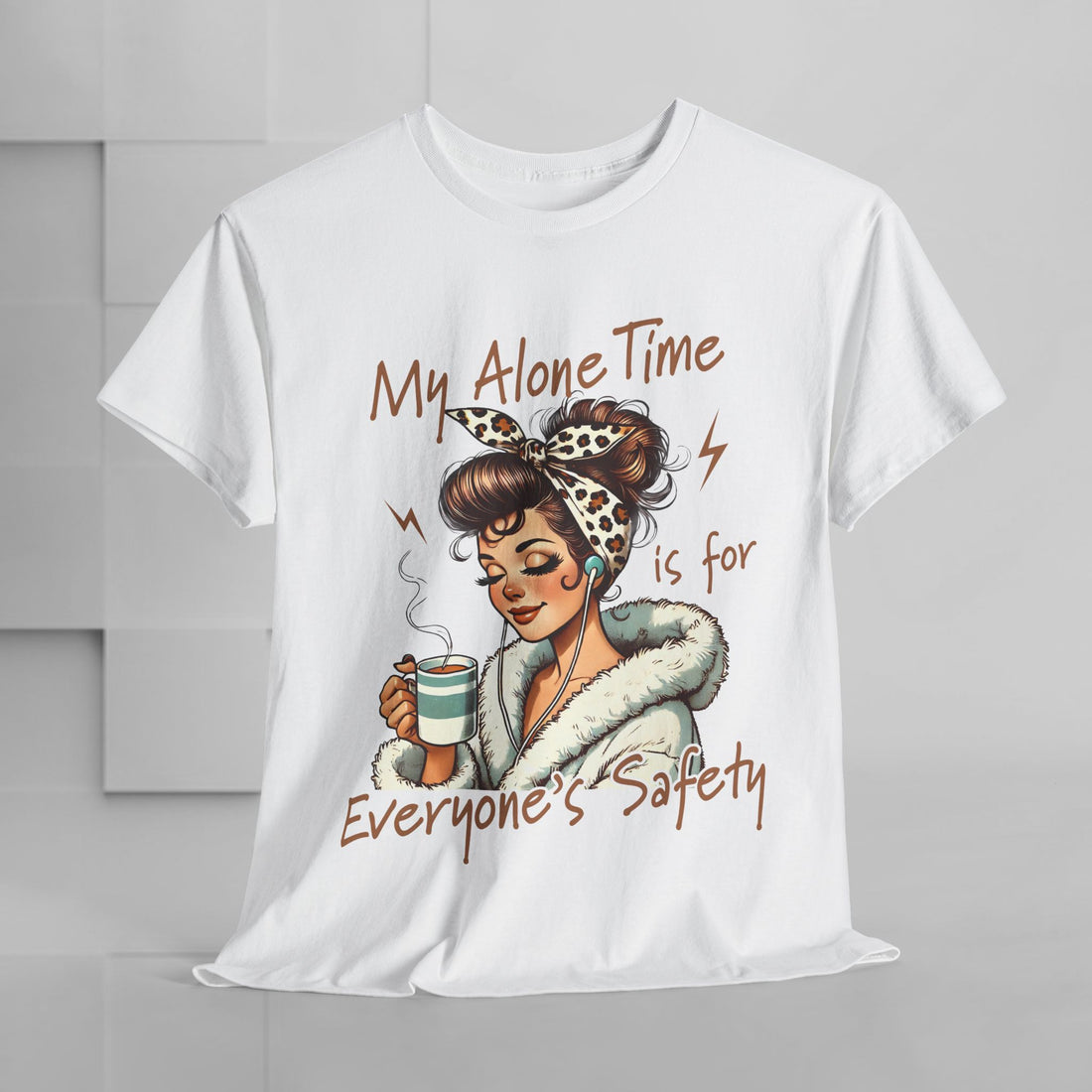My Alone Time Unisex Heavy Cotton Tee - Cozy Vibe for Self-Care Lovers - GULLYDESIGN