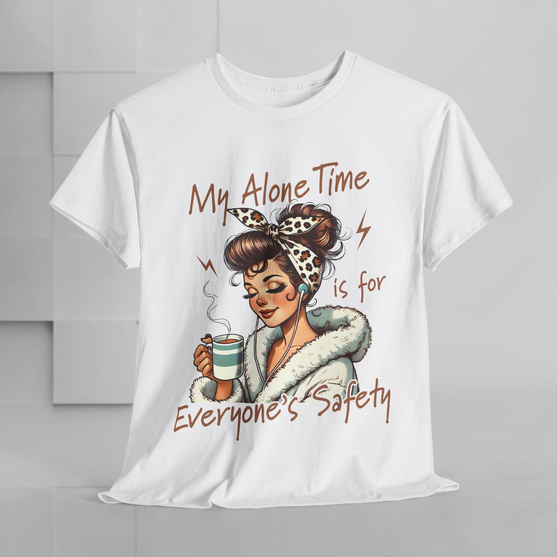 My Alone Time Unisex Heavy Cotton Tee - Cozy Vibe for Self-Care Lovers - GULLYDESIGN