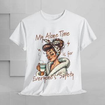 My Alone Time Unisex Heavy Cotton Tee - Cozy Vibe for Self-Care Lovers - GULLYDESIGN