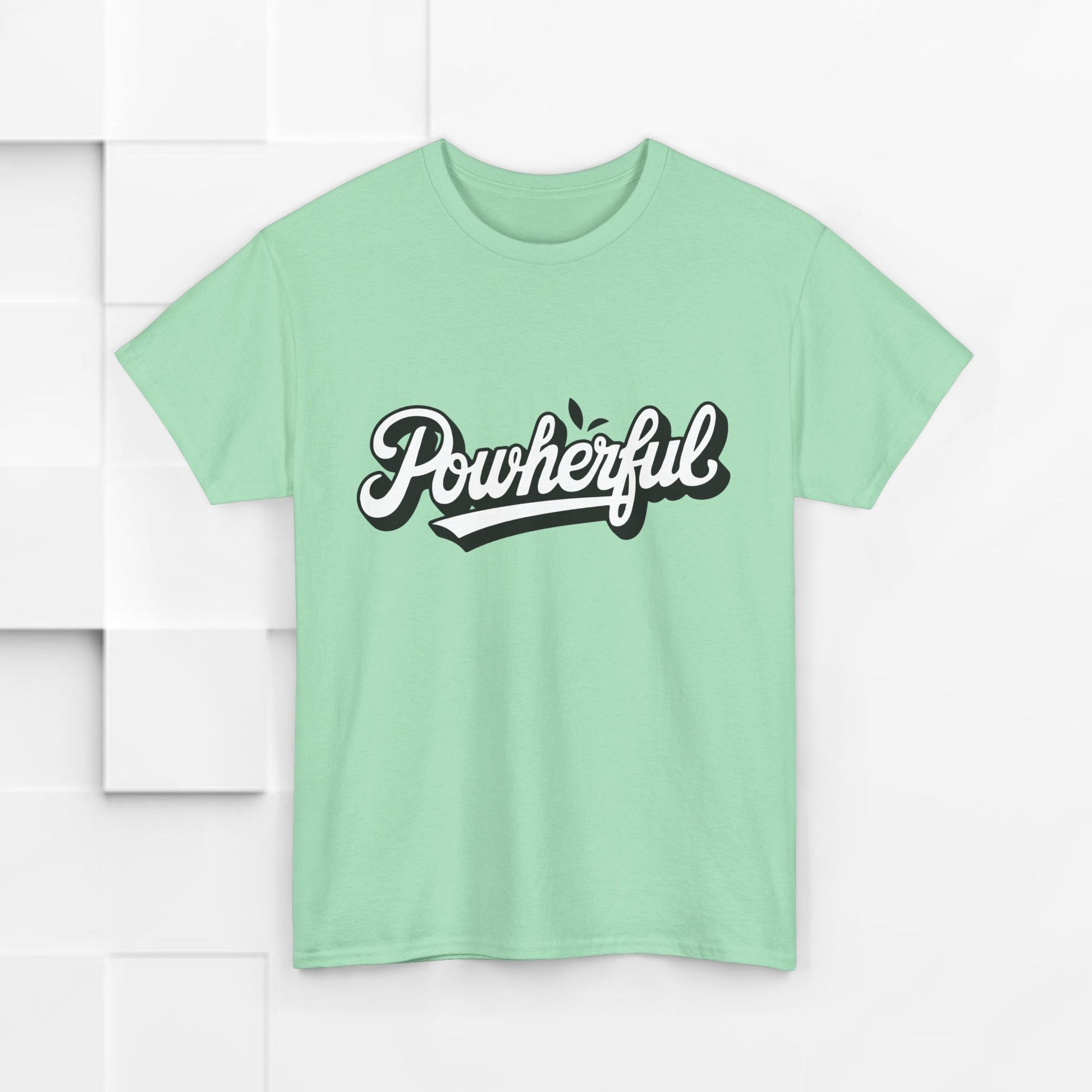 Unisex Heavy Cotton Tee - 'Powerful' Graphic Tee for Empowerment and Self-Expression - GULLYDESIGN
