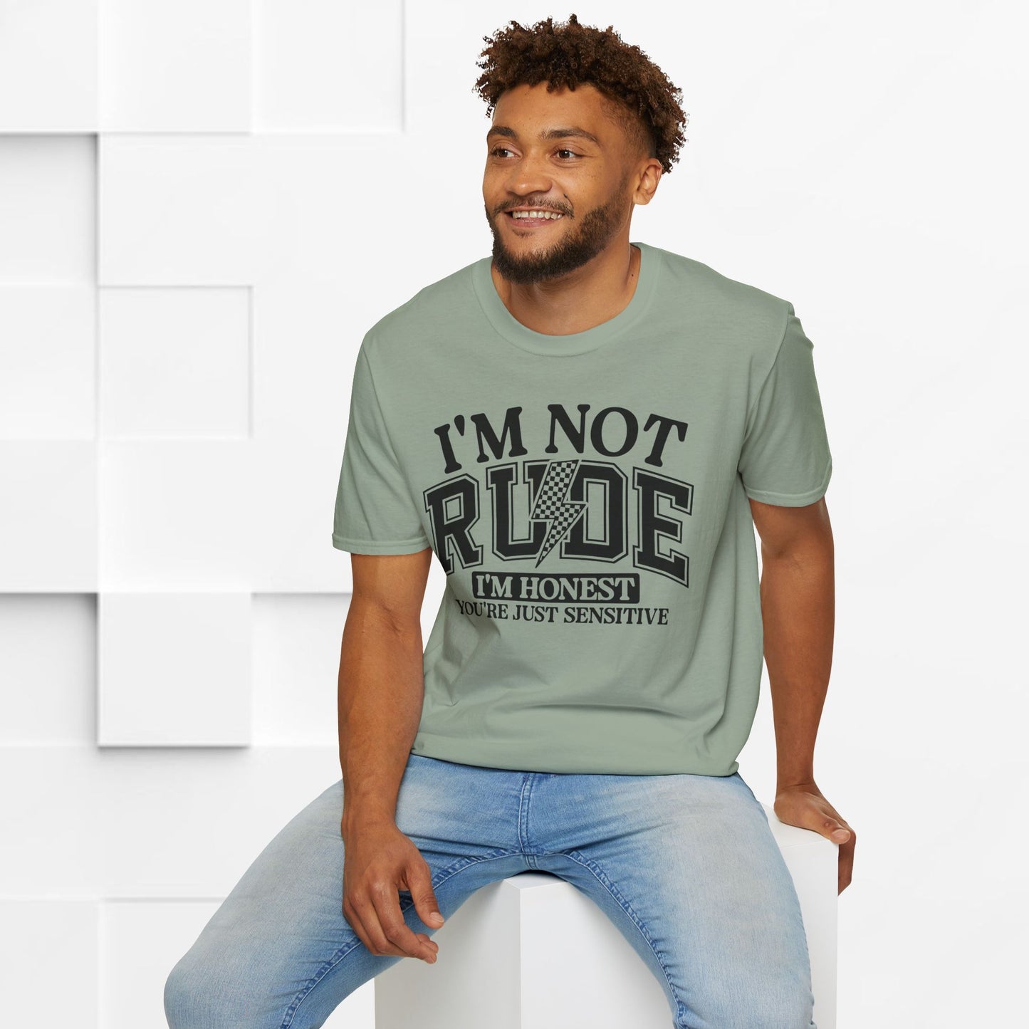 I'm Not Rude Unisex Softstyle T-Shirt – Honest Statement Tee for Fun Encounters