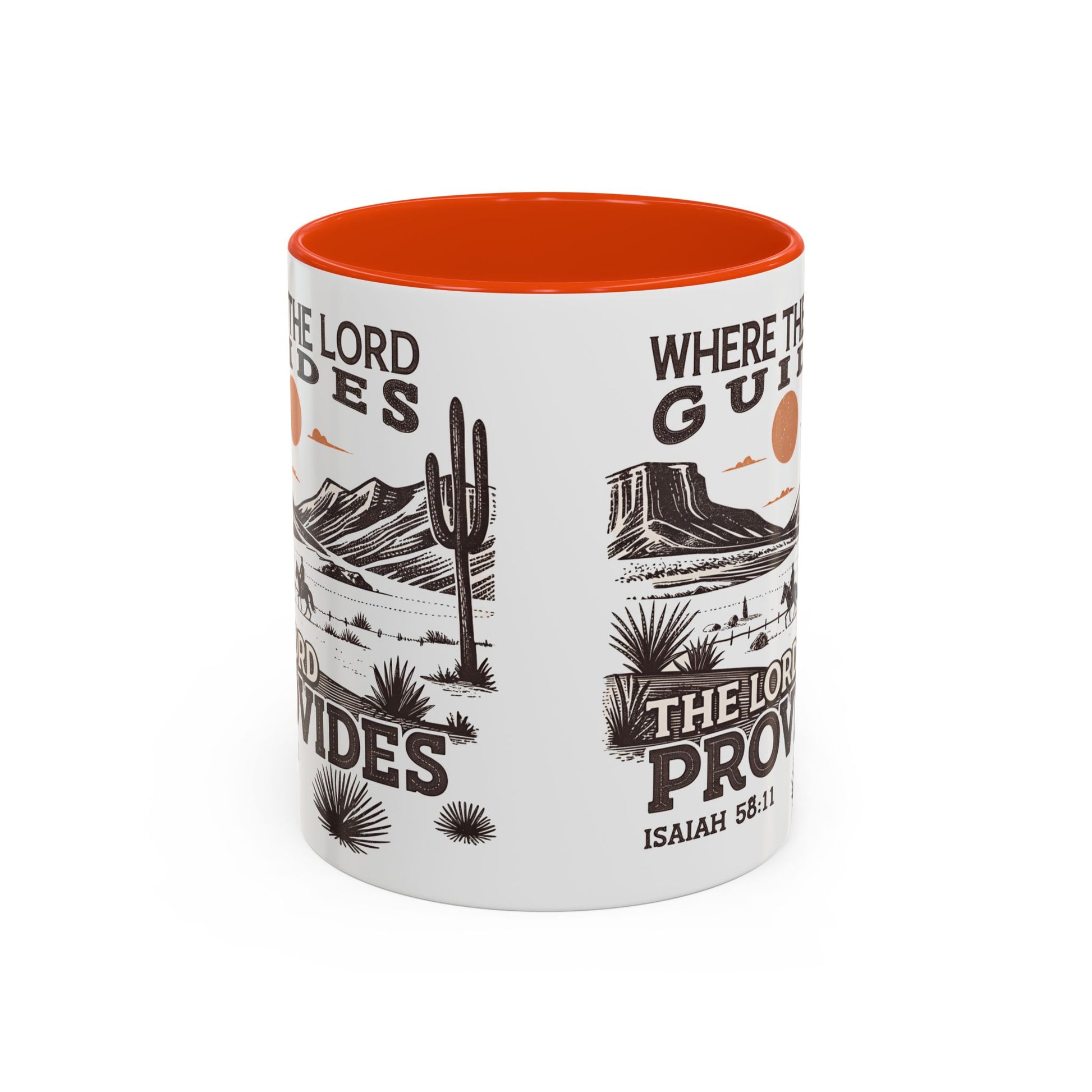 Inspirational Desert Scene Mug - 11oz & 15oz Colorful Coffee Cup for Faith & Encouragement - GULLYDESIGN