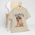 Fueled by Coffee & Chaos Unisex Tee - Fun Graphic Shirt for Coffee Lovers - GULLYDESIGN