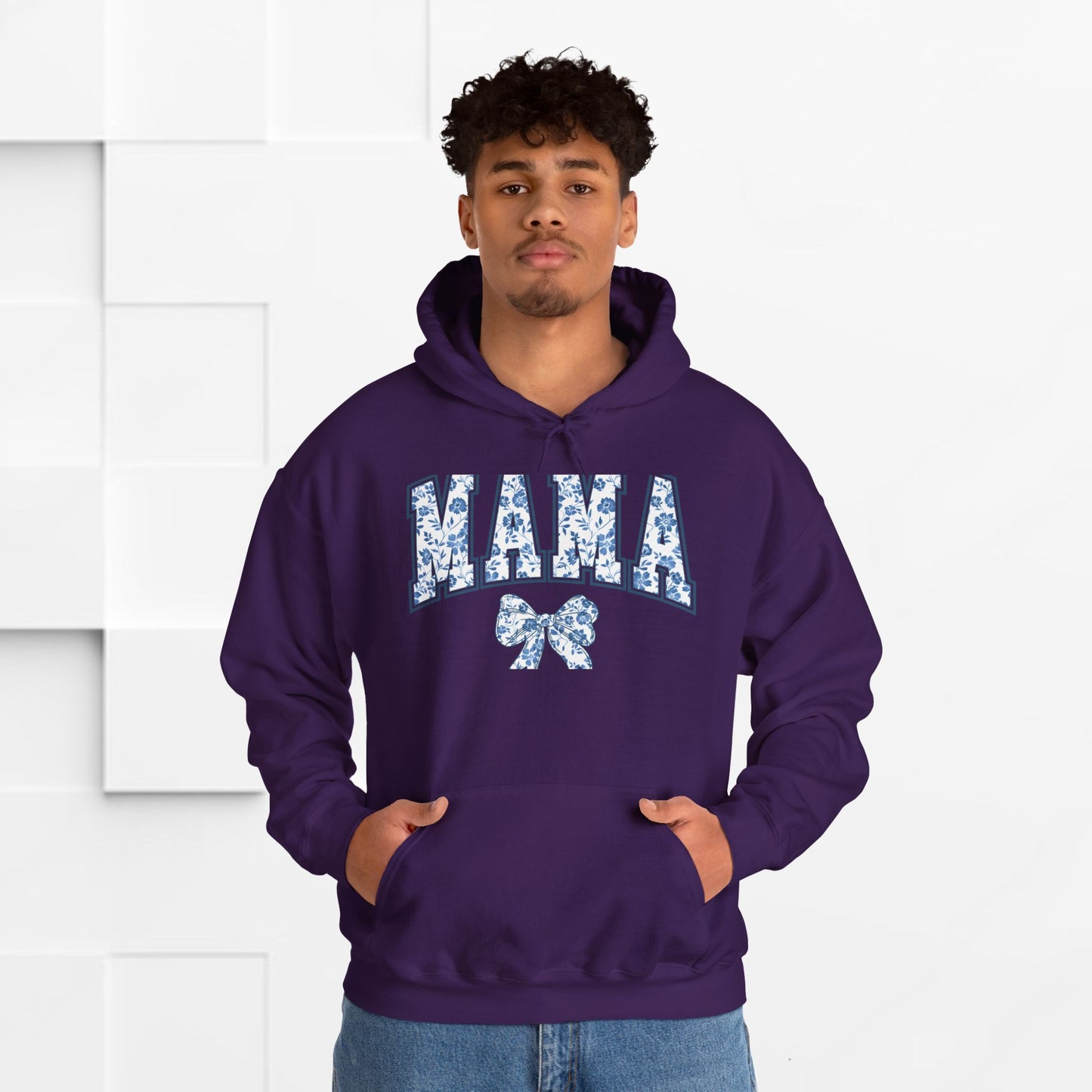 Floral Mama Hoodie - Comfortable Unisex Heavy Blend Sweatshirt for Moms