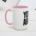 Inspirational Colorful Mug - Empowering Affirmations for Coffee Lovers - GULLYDESIGN