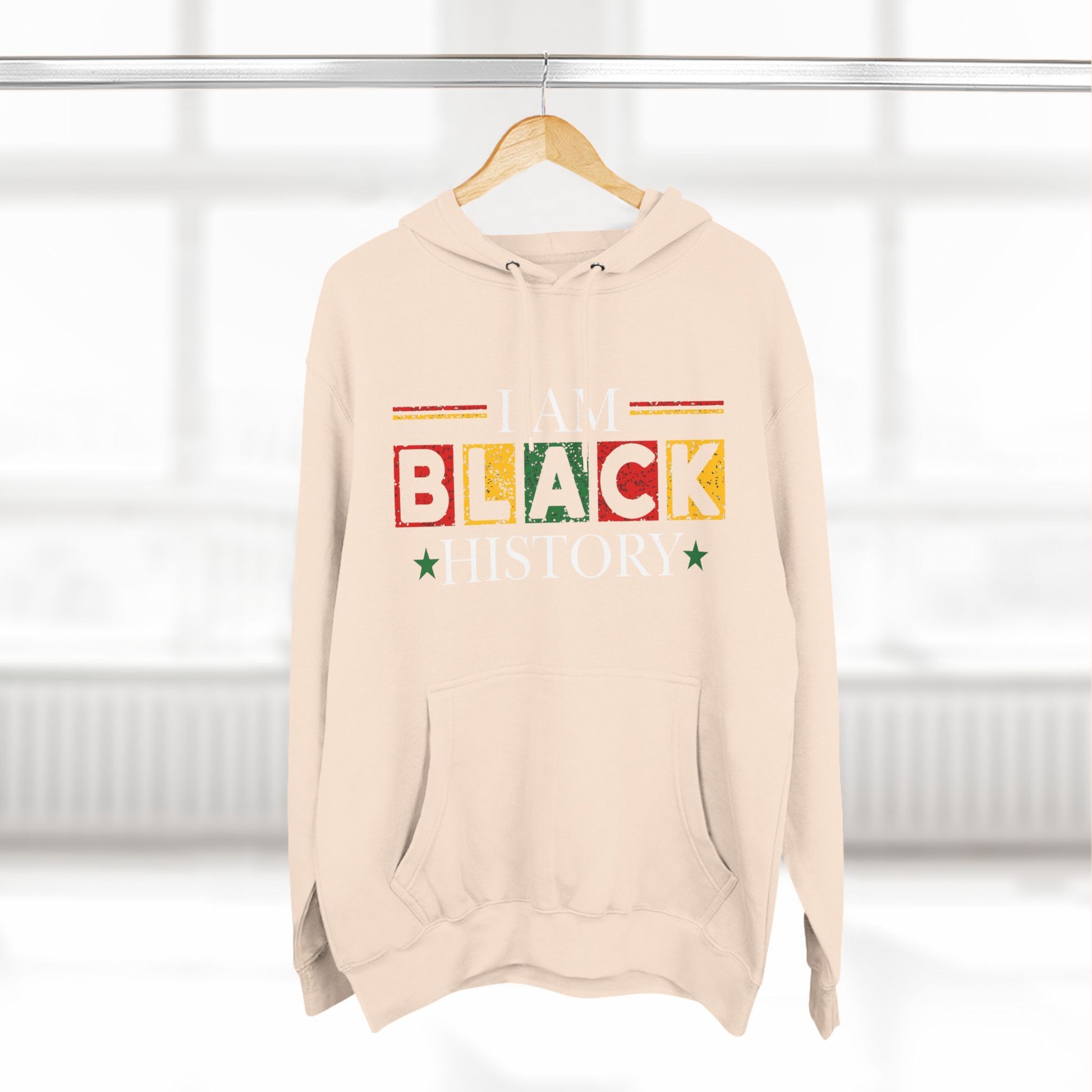 Black History Three-Panel Fleece Hoodie - Celebrate Identity & Culture - GULLYDESIGN