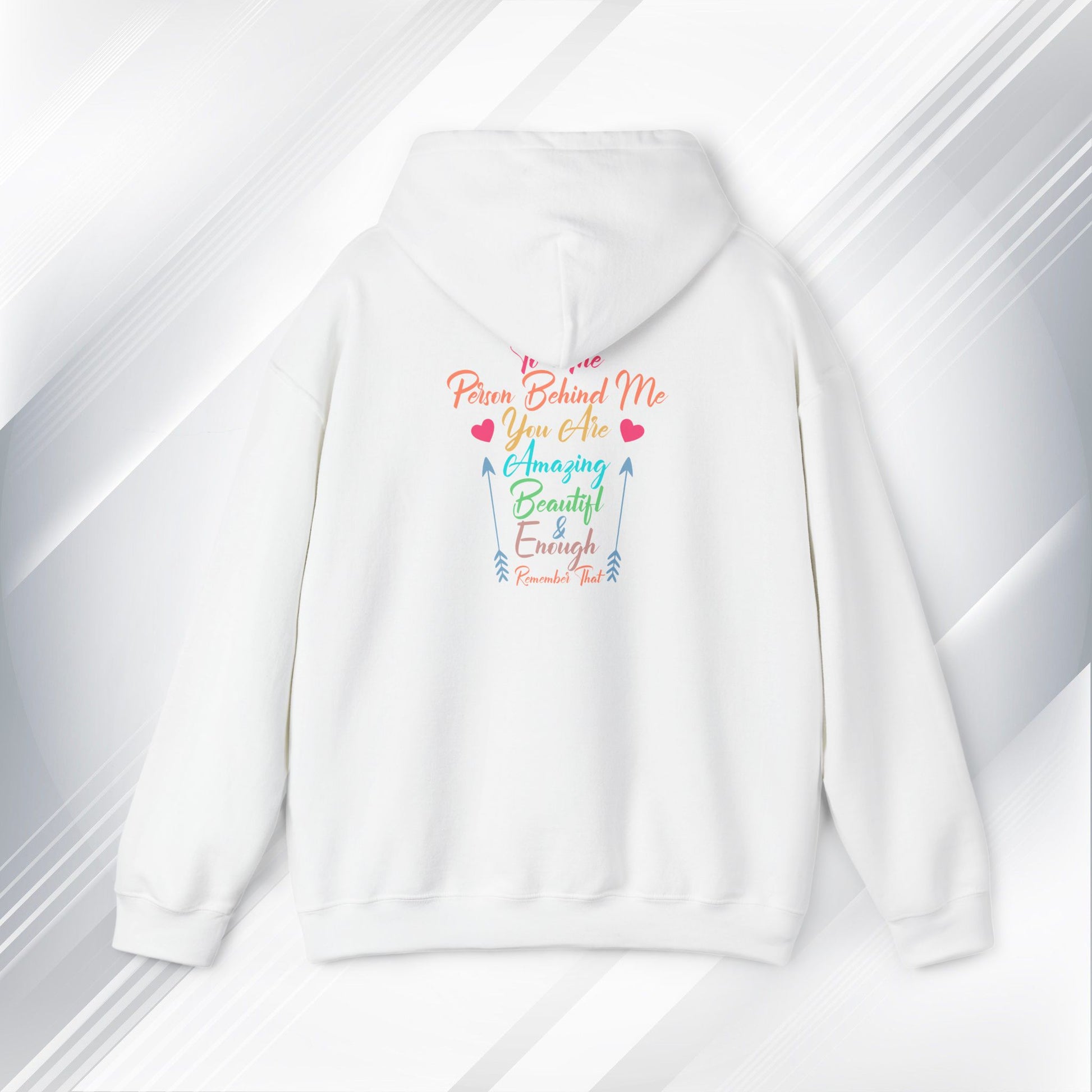 Inspirational Unisex Hoodie - 'You Are Enough' Motivational Sweatshirt for Self-Love & Positivity - GULLYDESIGN