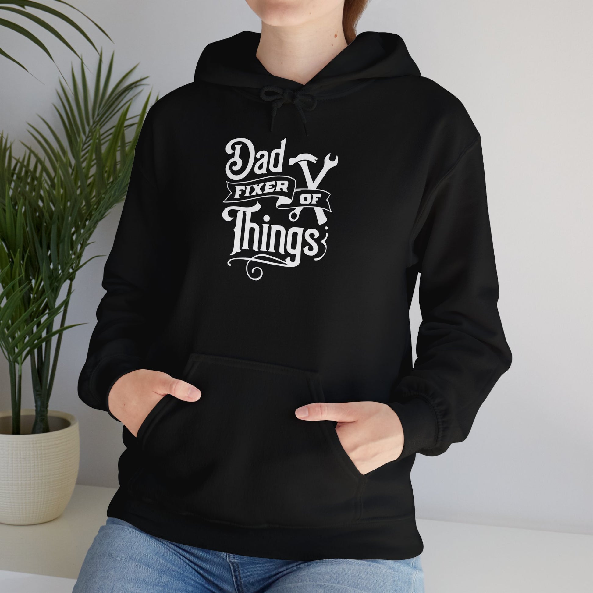 Dad Fixer Of Things Hooded Sweatshirt  - Unisex Heavy Blend™ - GULLYDESIGN
