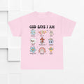 God Says I Am Unisex Heavy Cotton Tee - Inspirational Graphic T-Shirt - GULLYDESIGN
