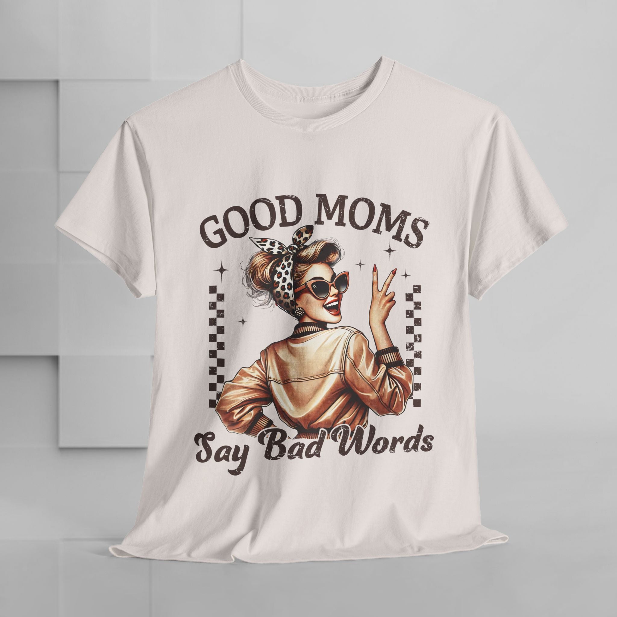 Good Moms Say Bad Words Unisex Heavy Cotton Tee | Funny Mom Shirt - GULLYDESIGN