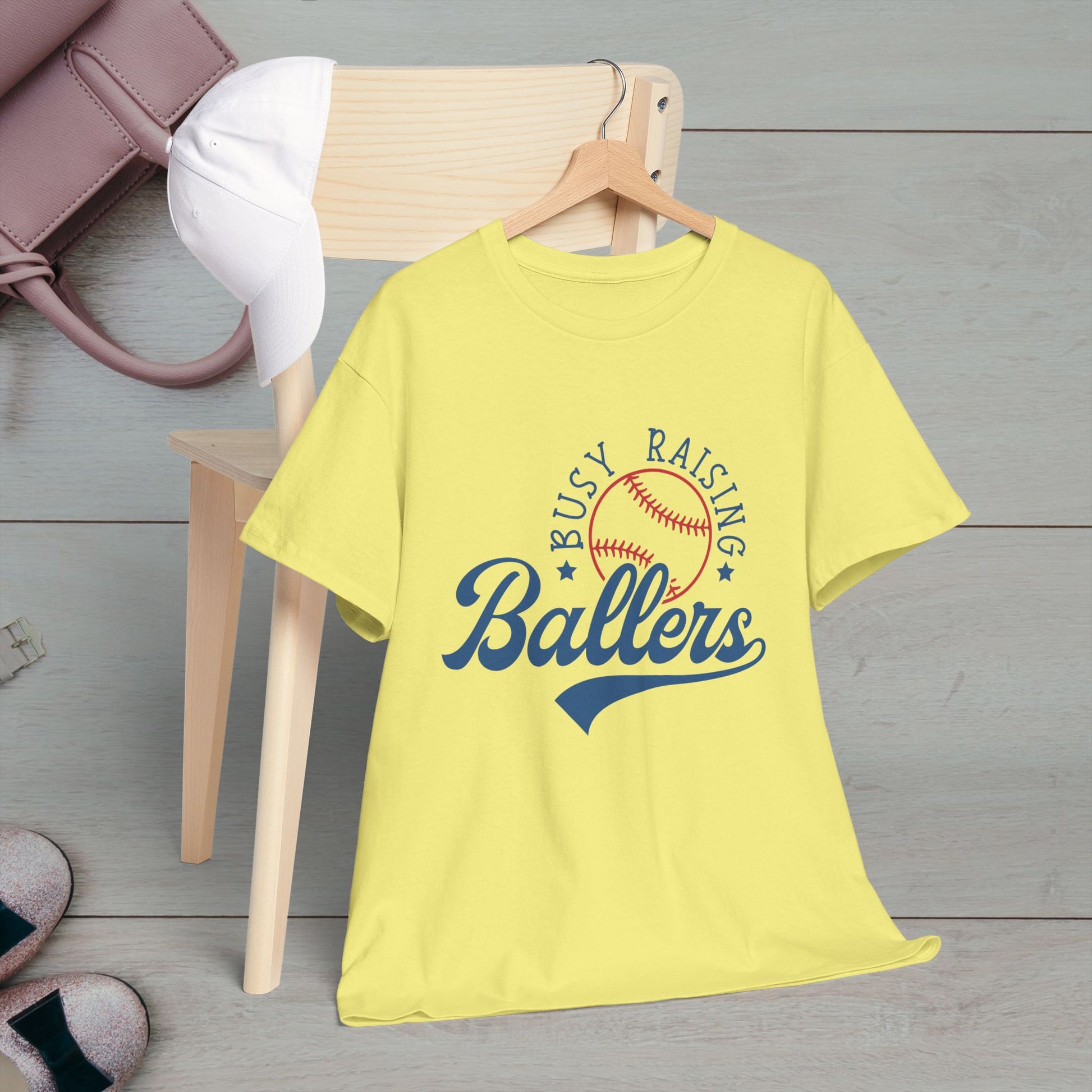 Busy Raising Ballers Unisex Heavy Cotton Tee - GULLYDESIGN