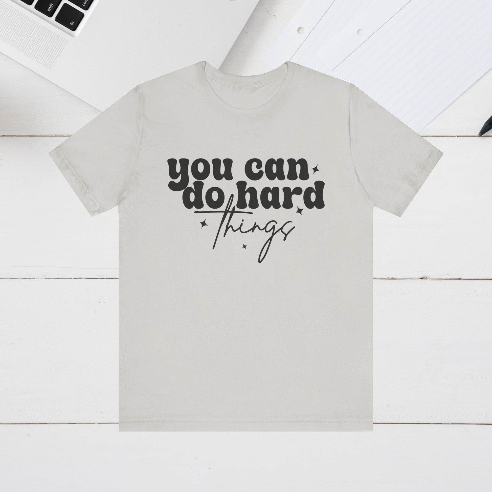 Motivational Quote Tee - "You Can Do Hard Things" - GULLYDESIGN