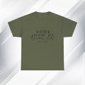 Inspirational Unisex Heavy Cotton Tee - 'Oh How He Loves Us' John 4:10 - GULLYDESIGN