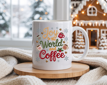 Joy To The World Christmas Coffee Mug – Festive Holiday Cup
