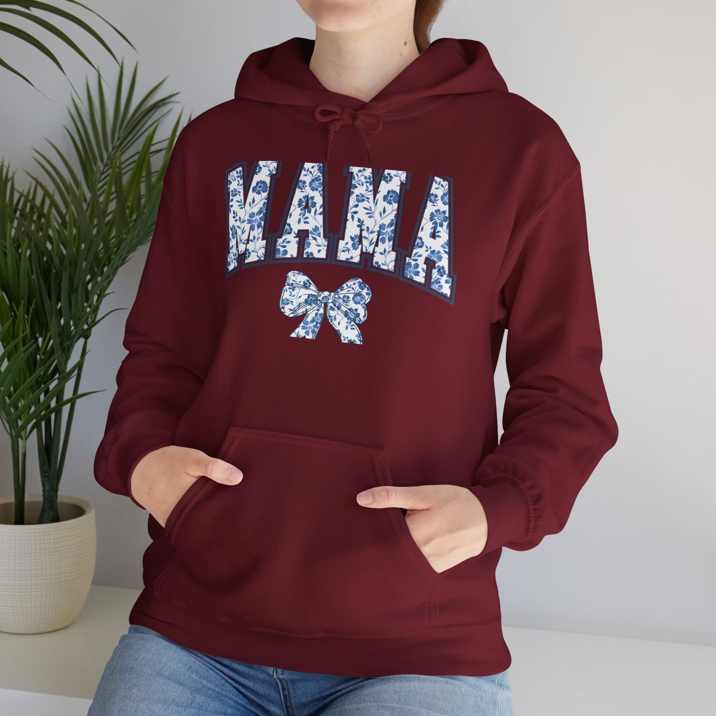Floral Mama Hoodie - Comfortable Unisex Heavy Blend Sweatshirt for Moms