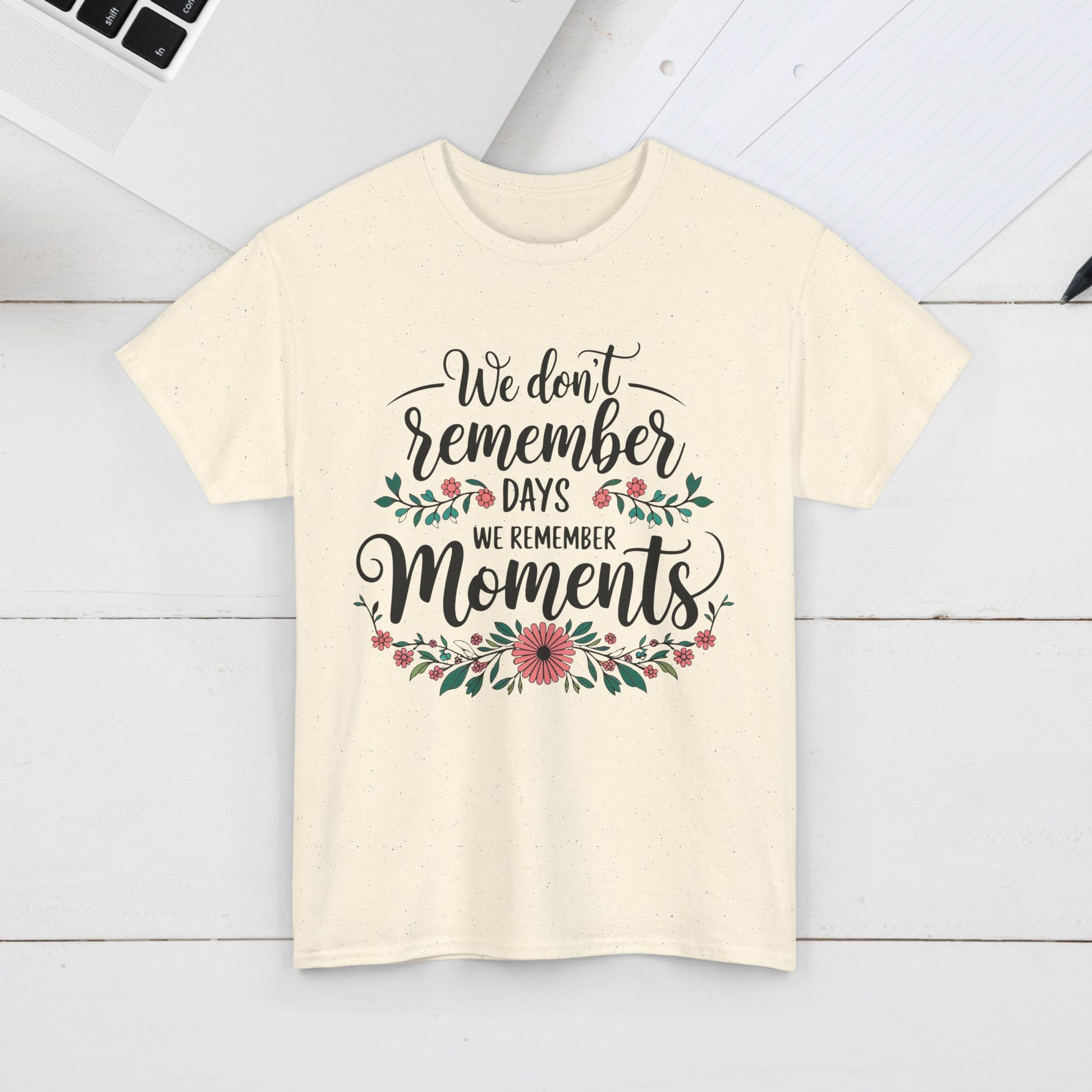 Moments Remembrance Unisex Heavy Cotton Tee - Inspirational Graphic Shirt - GULLYDESIGN