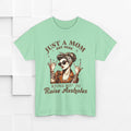 Just a Mom Heavy Cotton Tee - Funny Mom Shirt - GULLYDESIGN