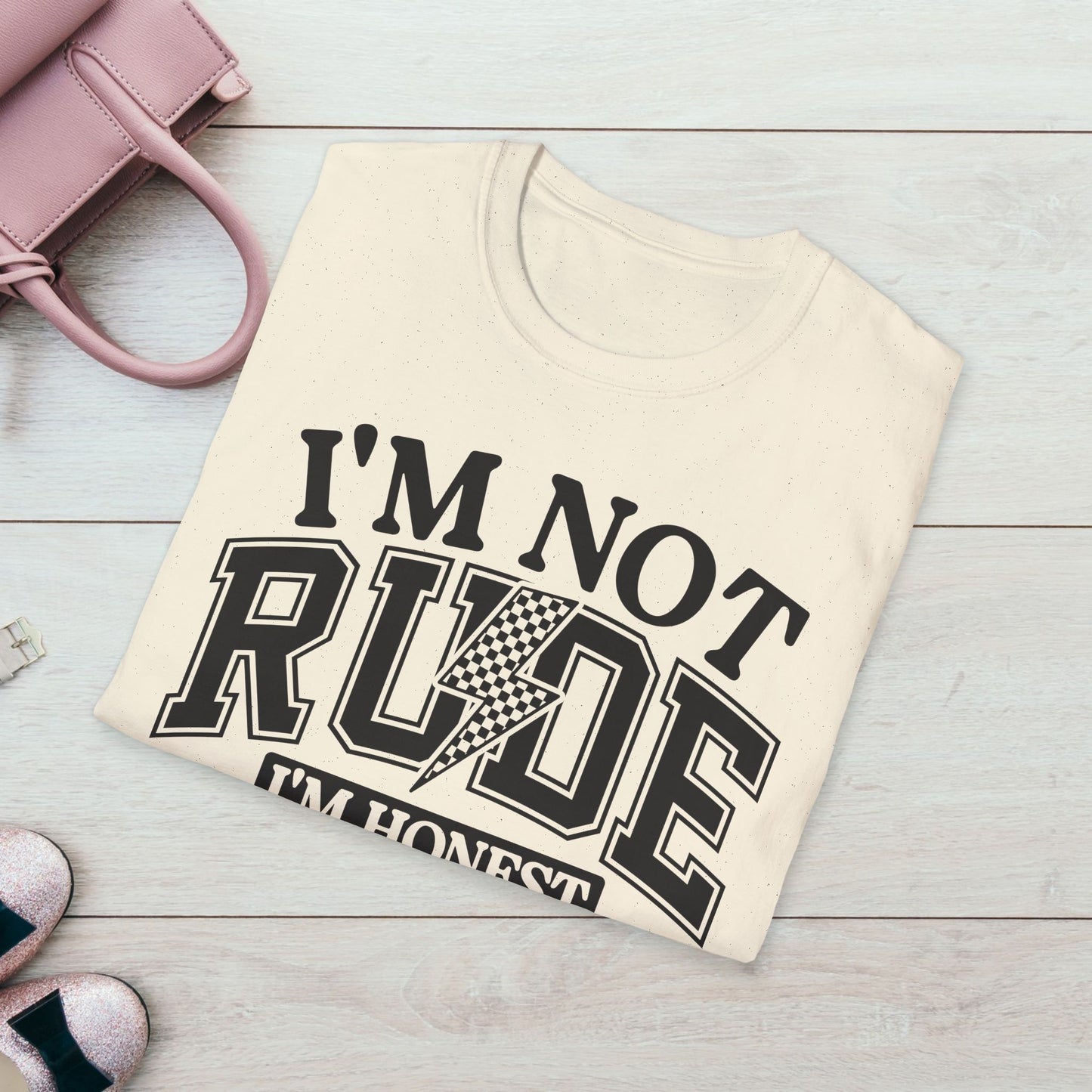 I'm Not Rude Unisex Softstyle T-Shirt – Honest Statement Tee for Fun Encounters