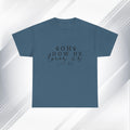 Inspirational Unisex Heavy Cotton Tee - 'Oh How He Loves Us' John 4:10 - GULLYDESIGN