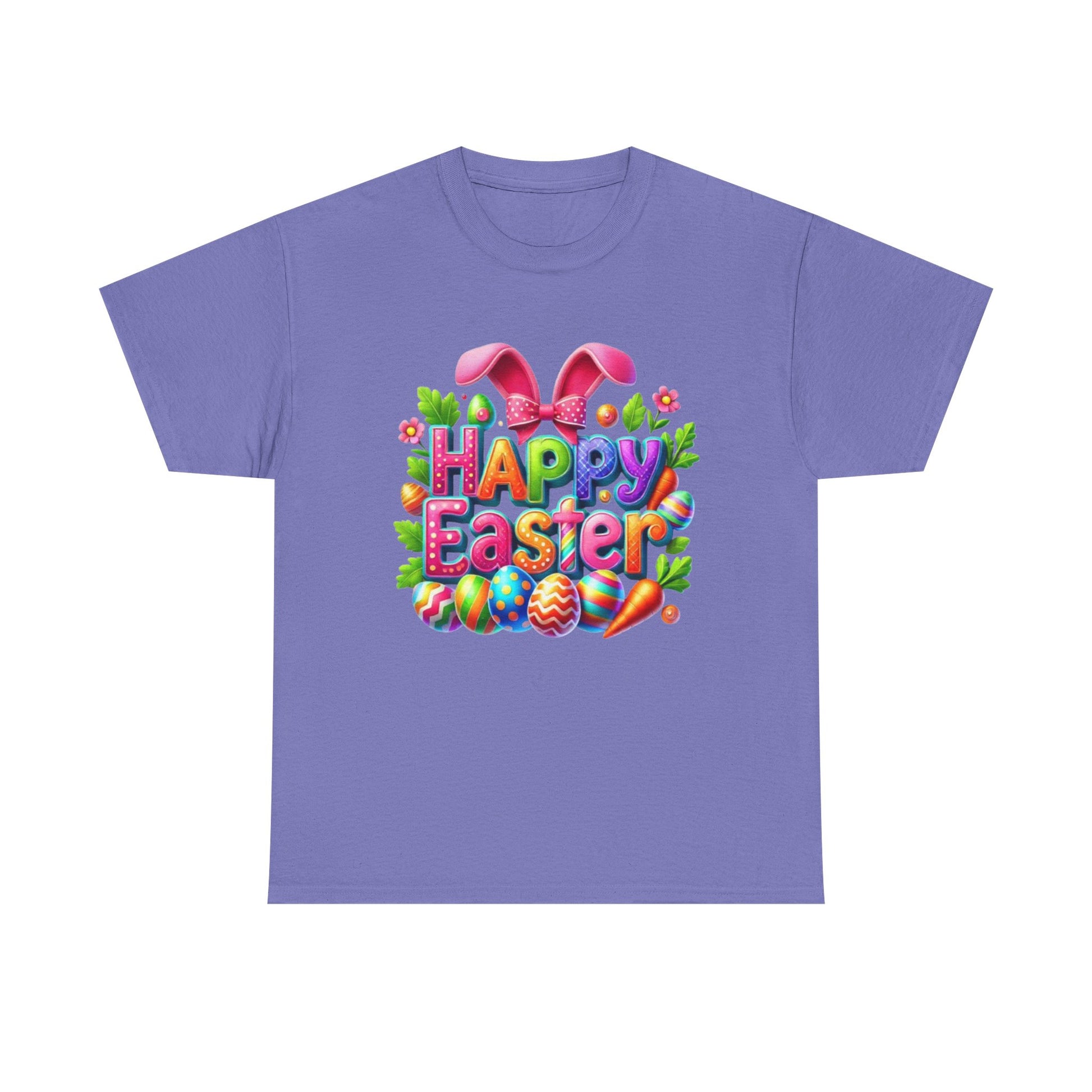 Happy Easter Unisex Heavy Cotton Tee - Fun & Festive Spring Shirt - GULLYDESIGN
