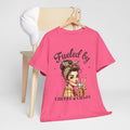Fueled by Coffee & Chaos Unisex Tee - Fun Graphic Shirt for Coffee Lovers - GULLYDESIGN