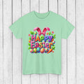 Happy Easter Unisex Heavy Cotton Tee - Fun & Festive Spring Shirt - GULLYDESIGN