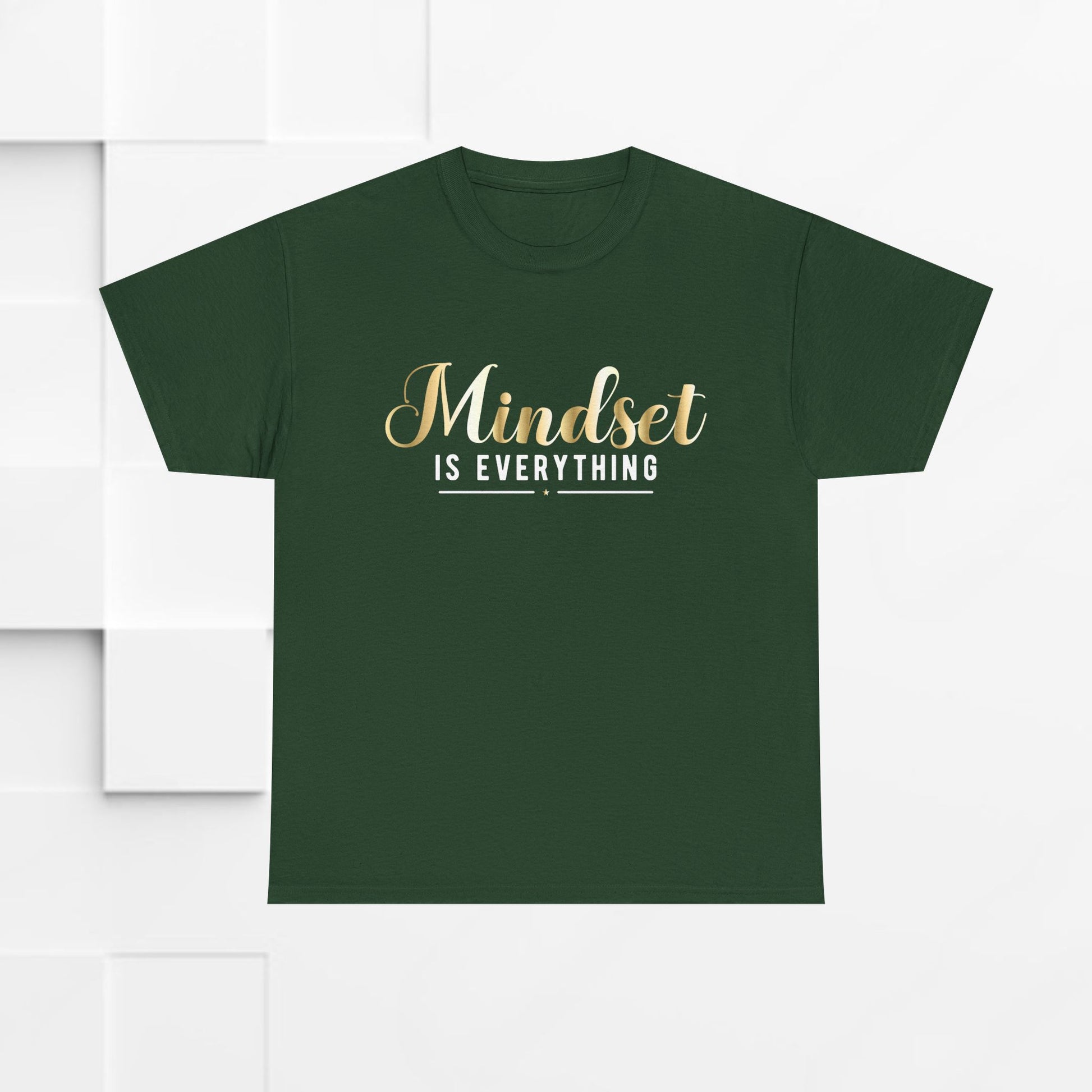 Mindset Unisex Heavy Cotton Tee - Inspirational T-Shirt for Positive Thinking - GULLYDESIGN